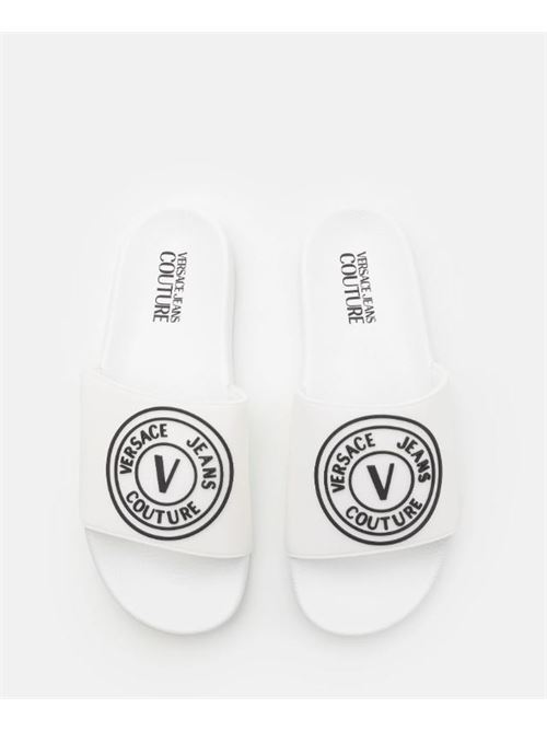 V-emblem slippers VERSACE JEANS COUTURE | 76YA3SQ3 ZS192.003